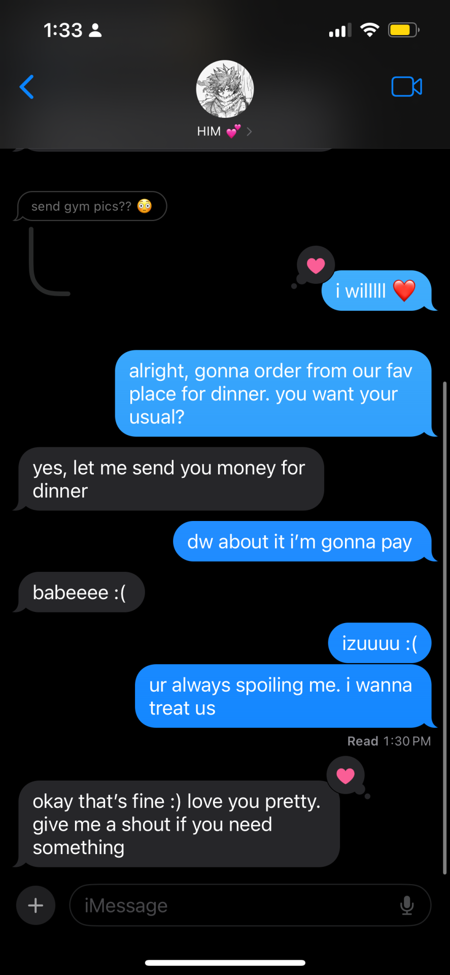 MHA BF/GF TEXTS ! 
