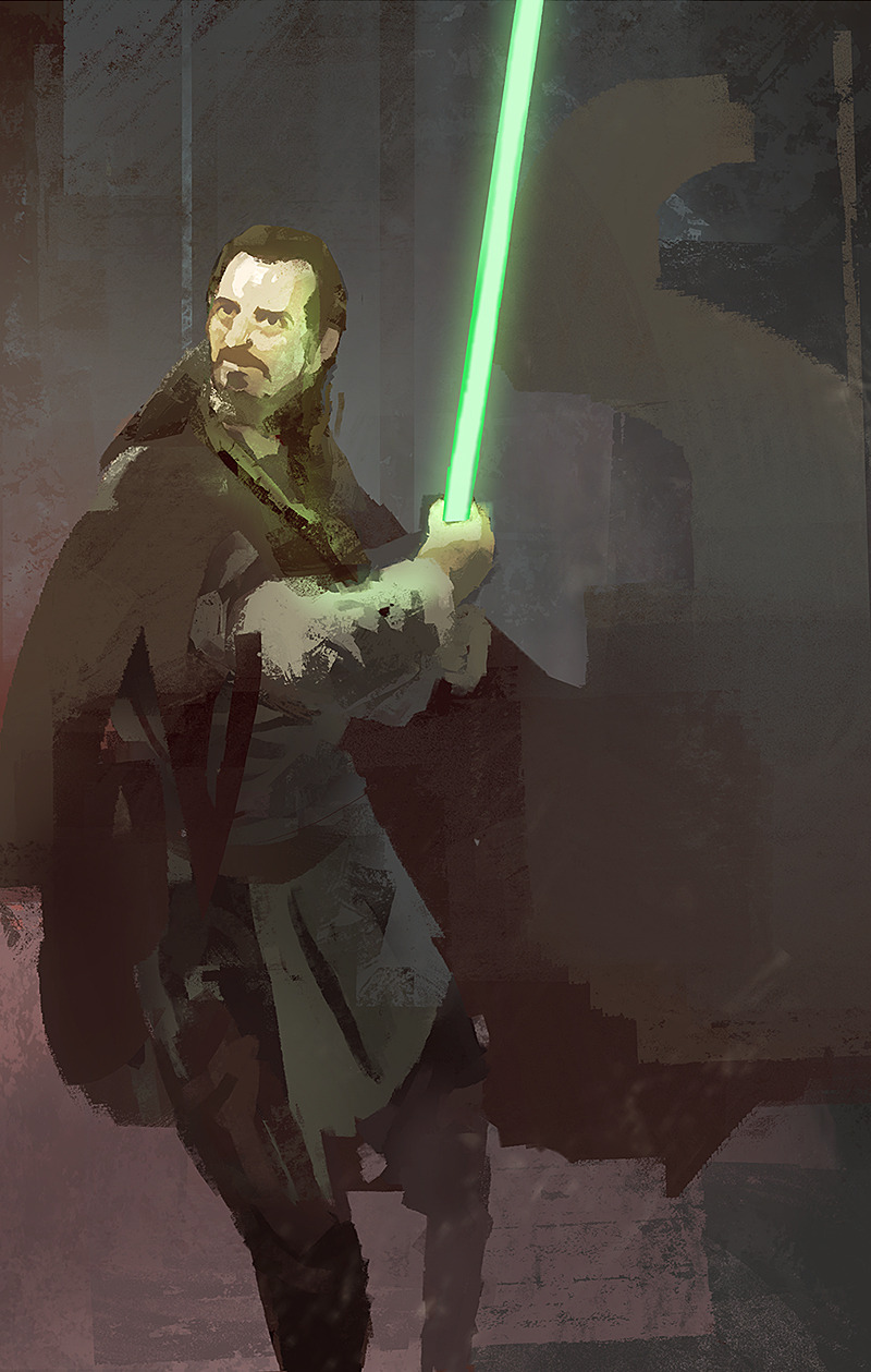 Knights of Twilight — marmottart: Qui-Gon Jinn as a wizard, I did it