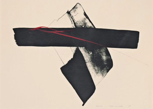  Toko Shinoda, Sound, 1950s Lithograph printed on cream BFK Rives paper, signed in pencil in Roman s