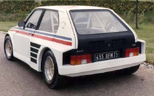 carsthatnevermadeit:  Citroen Visa Lotus, 1982. Citroenâ€™sÂ â€˜Genesis Projectâ€™ was their attempt to compete in the early 80s World Rally Championship Group B. Lotus built two prototypes using the mid-engined/rear wheel drive Esprit chassis and their