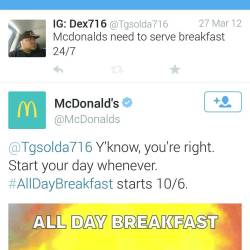 So, I Wonder How Much #Mcdonalds  Gonna Pay Me For My Idea. They Even Acknowledge