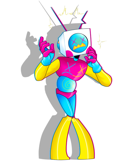 Drew fanart of a cool robot that belongs to li4r01x on instagram~