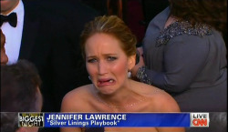  ladies and gentlemen, double Oscar nominee Jennifer Lawrence… 