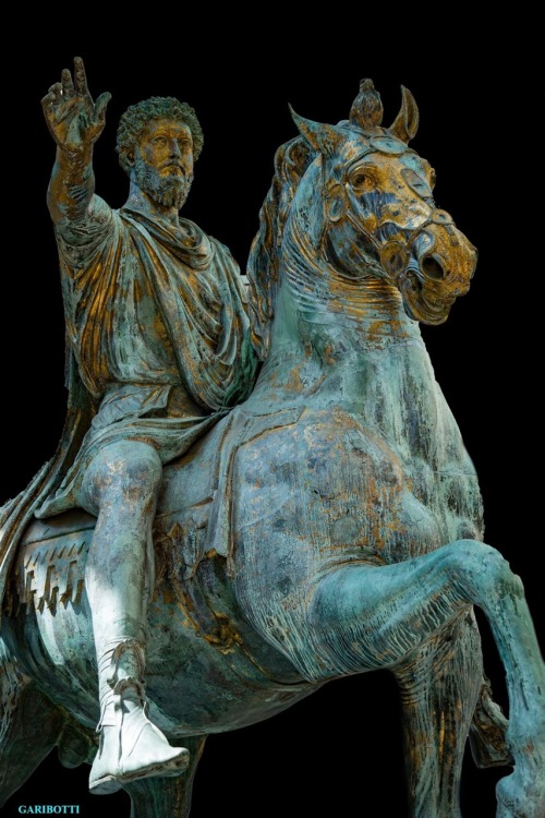 noragaribotti: ROMA-Musei Capitolini-This statue of Roman Emperor Marcus Aurelius is unique due to i