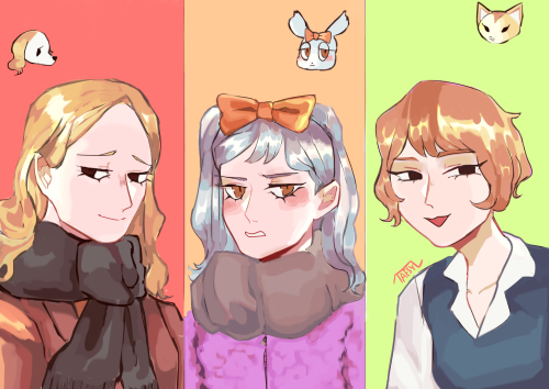 aggretsuko gijinkas of some faves!