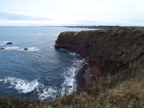 on-misty-mountains:Coastline near Arbroath 