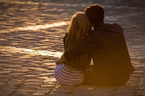 couplexgoals:  Watching the sunset together.