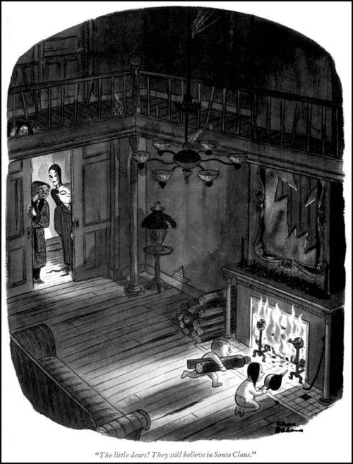 slobbering:Christmas with the Addams Family by Charles Addams