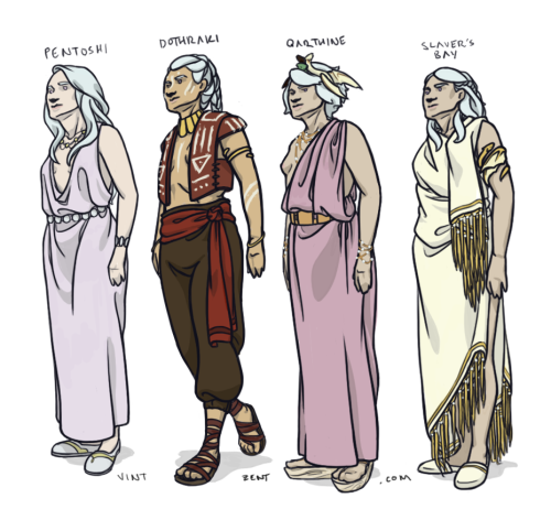 vintzent-77:Dany’s conquest via fashion! [styles as described in asoiaf]