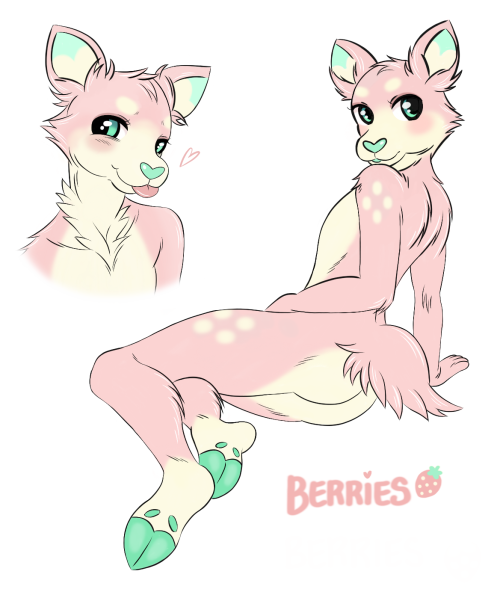 For funsies I created my very own fursona Their name is Berries and they’re a sika deer I’ve never r