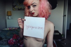 No name on this one. Miss pretty pink hair&hellip; make sure you put your MGF name in the subject line if you want credit for your adorable photo!