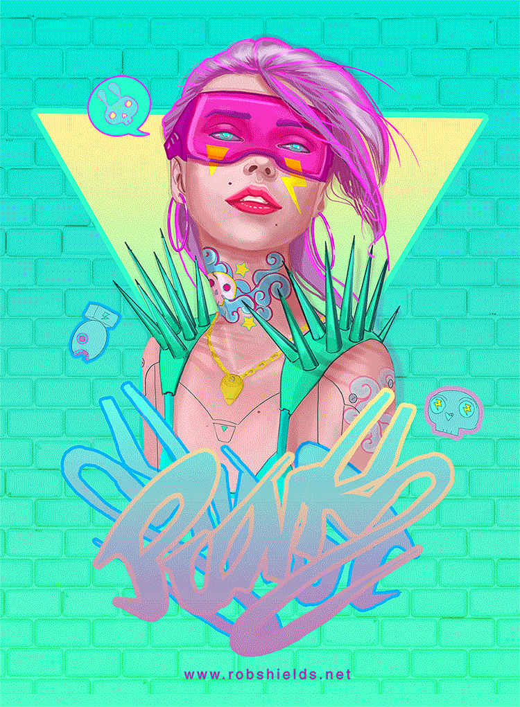 sinnephi: coolpops:  Gif Art Time:  Rob Shields // Follow Artist on Tumblr // Twitter