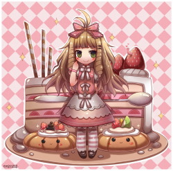 Kawaii Pastry Chibi by emperpep 