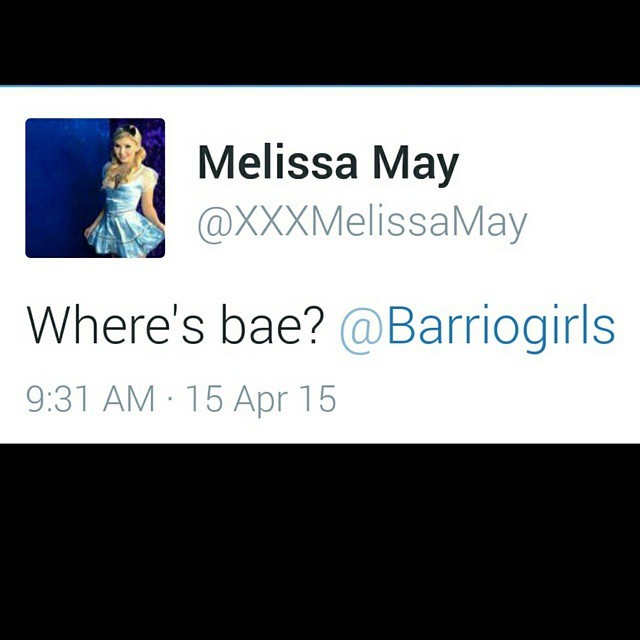 Here&rsquo;s baeðŸ™‹ when porn stars be crushing!!!! Hope to see @melissamayxoxo