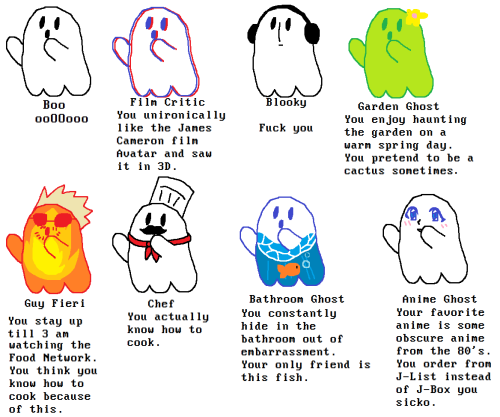 webarebears: Tag which ghost you are