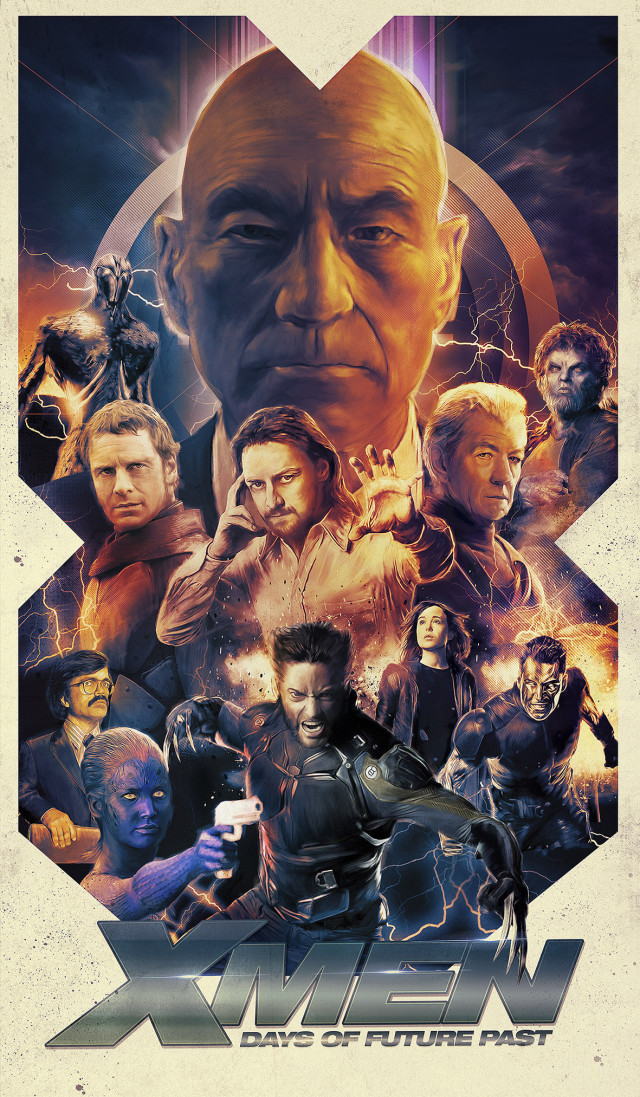 thecyberwolf:  X-Men: Days of Future Past &ldquo;Poster Posse Project #6 - Blurppy Exclusive”