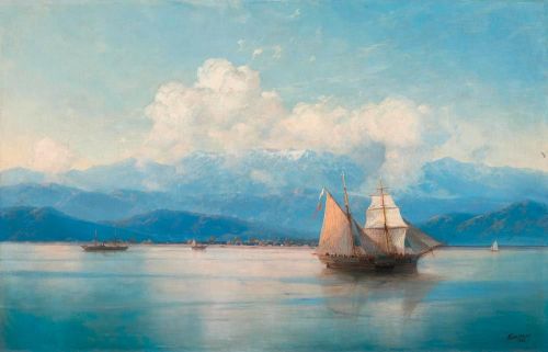 art-and-things-of-beauty:Ivan Konstantinovich Aivazovsky (1817-1900) - Ships of the Caucasian Coast,