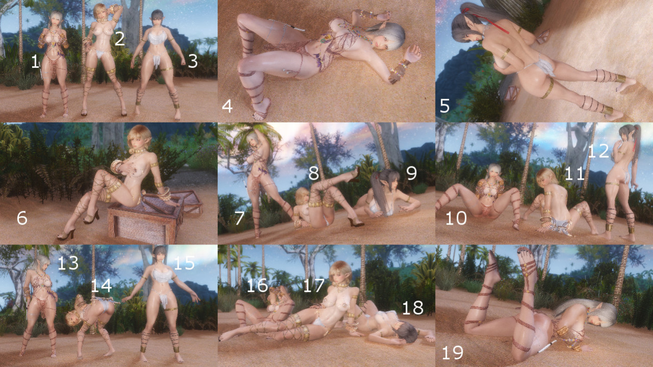 GomaPeroPoses 7 + 8ポーズmod第7,8弾が完成したのでアップします～。GomaperoPose1～6に加え新規作成分GomaperoPose7と