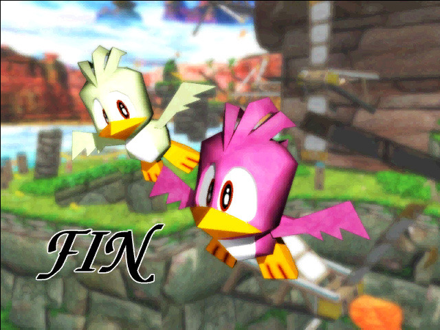 clonedelta:  All of the Sonic Adventure ‘Fin’ pics. 