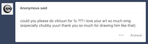 abbilaura-artdump:Ask for chubby Yuuri and you shall receive a bonus chubby VictorThank you!!! This 