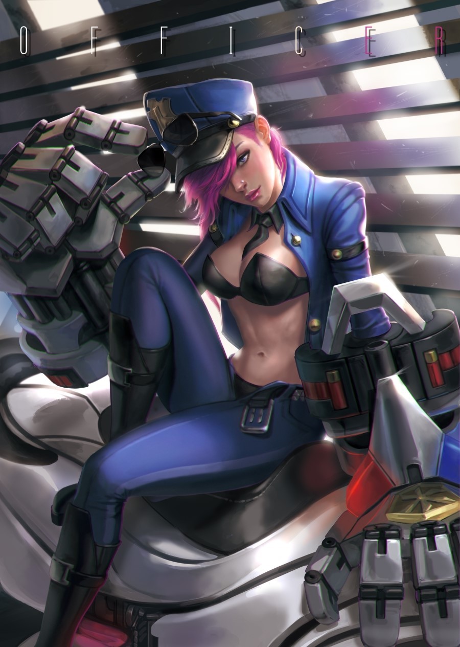 league-of-legends-sexy-girls:Caitlyn and Vi