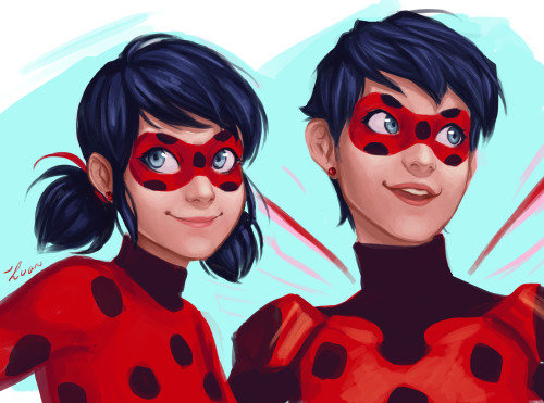 luaru: i took a break from 3D stuff to paint, and maaaaybe got a bit too into these aged up aus&hell