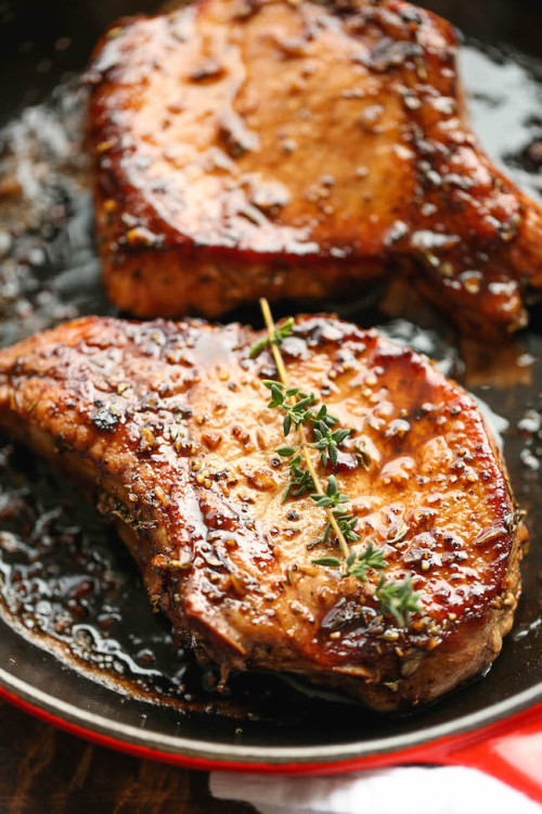 Easy Pork Chops with Sweet and Sour Glaze
“The easiest, no-fuss, most amazing pork chops ever, made in 20 min from start to finish. You can’t beat that!”