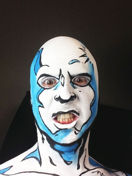 jaidefinichon:  Cosplay nivel pro-dios!! Silver Surfer - los 4 fantásticos.   