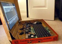 silver-tongues-blog: 4lung:  hollowprose: shut the hell your mouth  my production rig  this is like the kind of thing some cyber heist film would have where the protags are sneaking into a facility disguised as pizza delivery  
