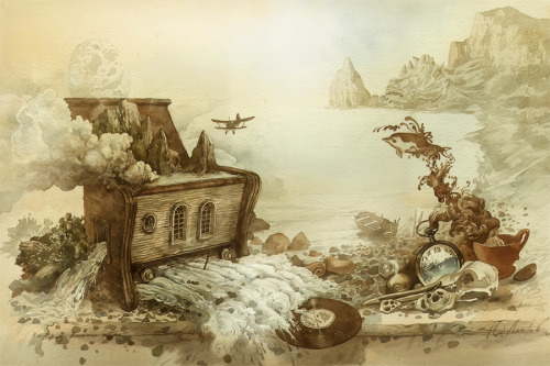 fer1972:   Watercolor Illustrations by Yury Laptev 