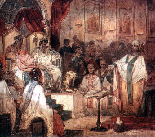 Fourth Ecumenical Council of Chalcedon, 1876, Vasily SurikovMedium: oil,canvas