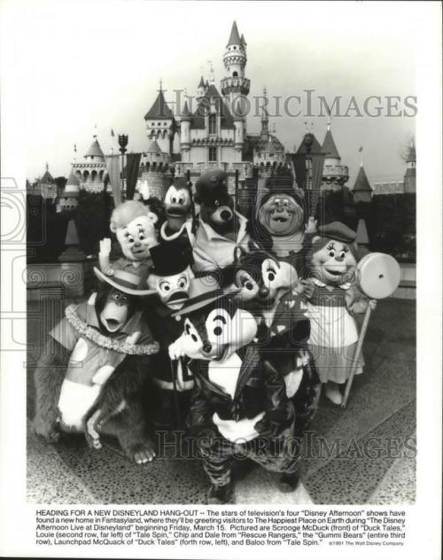 havesomedisney: Promotional photos for the Disney Afternoon gang’s show in Fantasyland: “The Disney 