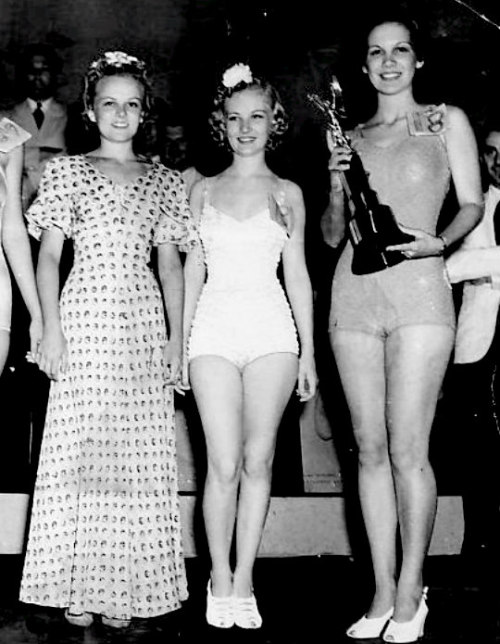 Veronica Lake in a beauty pageant in the late 1930s.