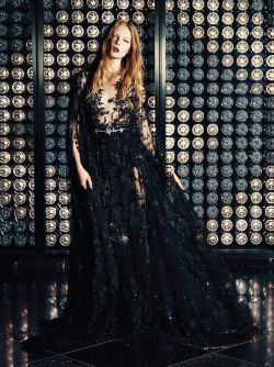 runwayandbeauty:  Zuhair Murad meteor black tulle kaftan dress with star constellations from the Fall Winter 2015/2016 Couture Collection - &quot;Masterpiece Theater&quot;, Palm Beach Illustrated’s December issue.