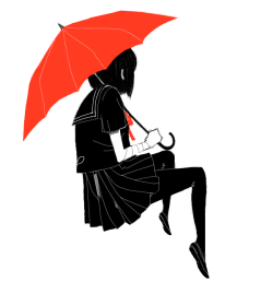 doodlessketchesandotherthings:  drawr The red Umbrella This is my account: http://drawr.net/jigoku_shoujo_104 
