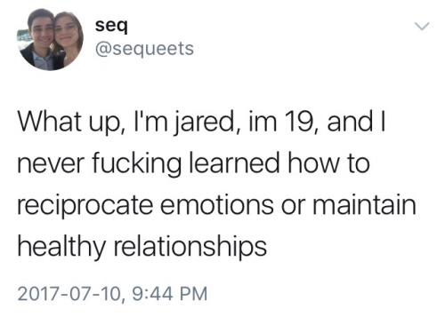I feel Jared…I’m 26 & I still suck at this relationship thing. I’m trying to learn