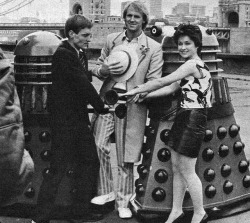 gameraboy: Turlough (Mark Strickson), The Doctor (Peter Davison) and Tegan (Janet Fielding) in “Resurrection of the Daleks”