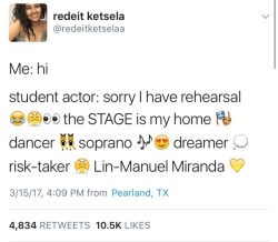 maurypovichofficial:  weavemama: STUDENT ACTORS ARE THE NEXT VICTIMS   All of these are me 