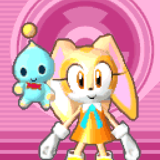 Cream The Rabbits Idle Animation On The Map Screen Of Sonic Rush When You Play As Blaze.[Sonic The Hedgeblog][Support