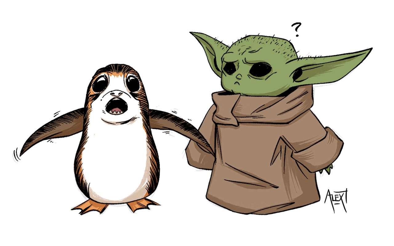 picture Adorable Porg Wallpaper porgs and lothcats
