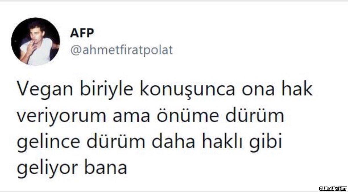 AFP @ahmetfiratpolat Vegan...