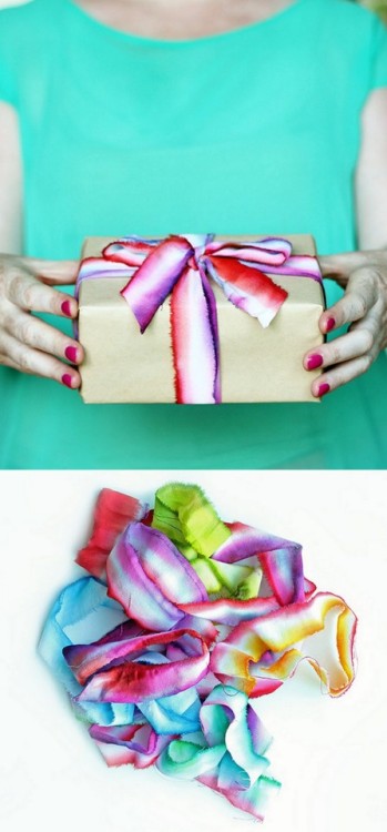 DIY Cheap and Easy Dyed Ribbon from The Sweet Escape Why is this DIY so cheap? You are using the ver