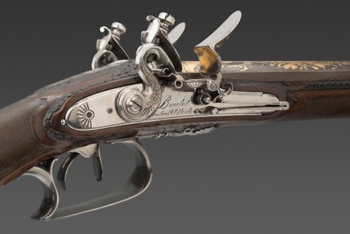 Ornate French flintlock fowler crafted by Nicolas Noel Boutet of the Versailles Armory, 1798-1800.fr