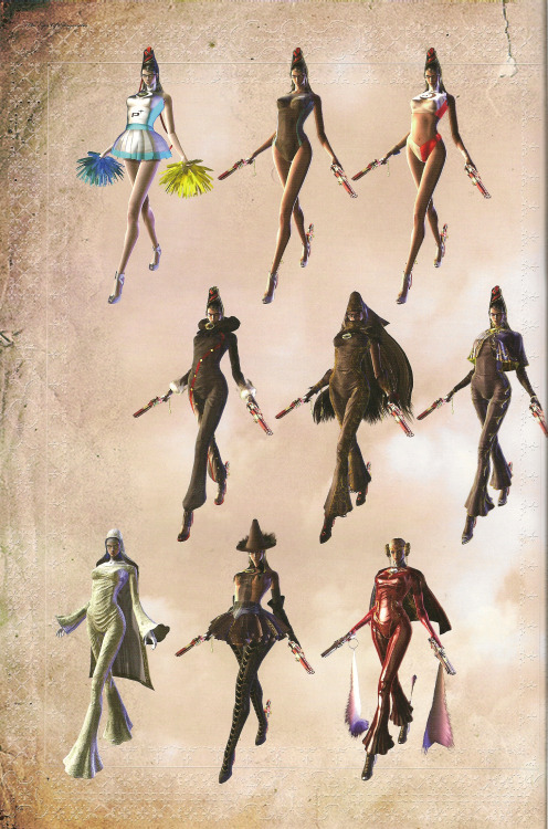 bahlinka: Bayonetta and Jeanne Outfits   < |D’“’