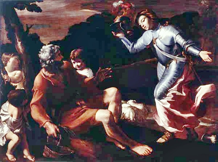 Giovanni Lanfranco (Terenzo, Parma, 1582 - Roma 1647); Erminia tra i pastori (Erminia