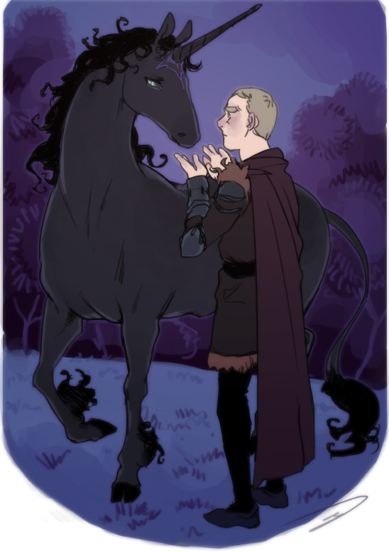 Sherlock/The Last Unicorn (movie version) haha I&rsquo;m such a fucking nerd