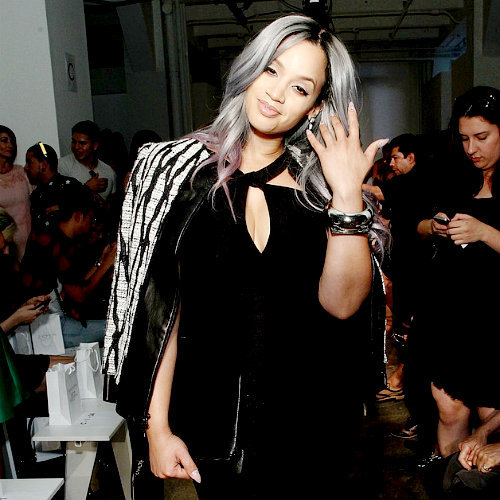 vegan-vulcan:  missdontcare-x: Dascha Polanco attends the Rolando Santana Spring 2015 fashion show during Mercedes-Benz Fashion Week Spring 2015 on September 7, 2014 in New York City.  As soon as I saw this I yelled “Oh my GOD!” and scared my cat