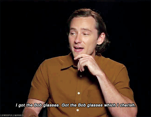 Lewis Got The Bob Glasses From The Set.(X)