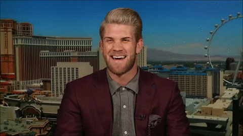 scherzersundae:  Newly blond Bryce Harper wins NL Outstanding Player Award, talks