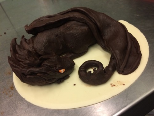 arikashikara:Do yall know i go to pastery school?, cause i made smaug out of chocolate. And first ti